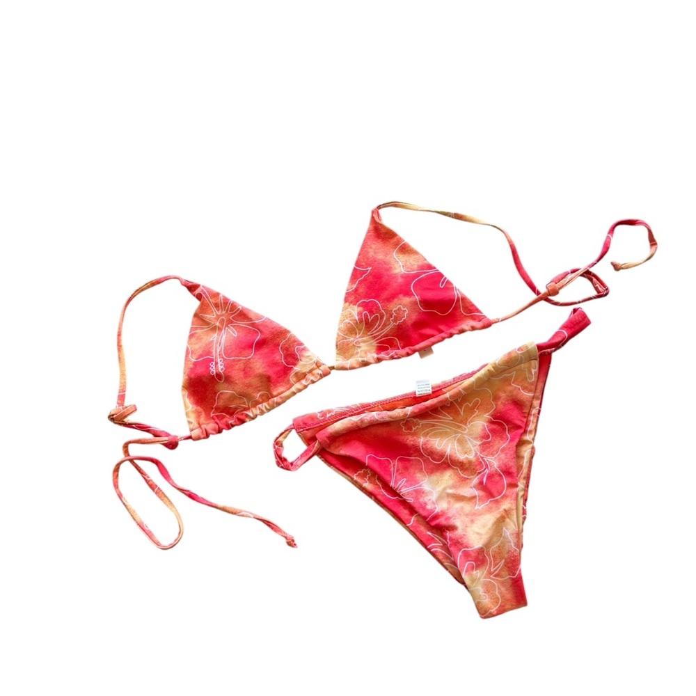 New in Bag Aurelle Large Pinkish Orange/Yellow Polyamide/Elastane Paia Bikini